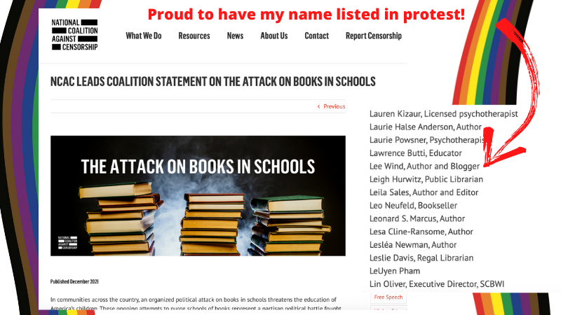 The National Coalition Against Censorship Puts Out a Coalition Statement Against the Attack on Books in Schools – I’m Proud to Have Signed It