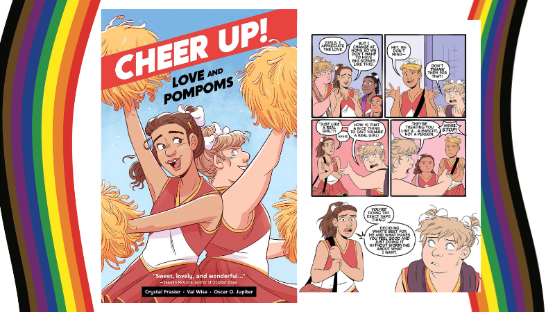 Cheer Up! Love and Pom Poms – a Queer Teen Graphic Novel Lesbian + Trans Girl Romance