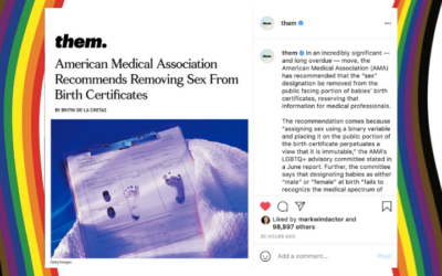 American Medical Association Recommends Removing Sex From Birth Certificates