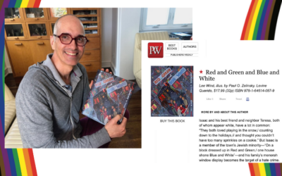 My Debut Picture Book, “Red and Green and Blue and White,” Gets a Starred Review from Publishers Weekly!