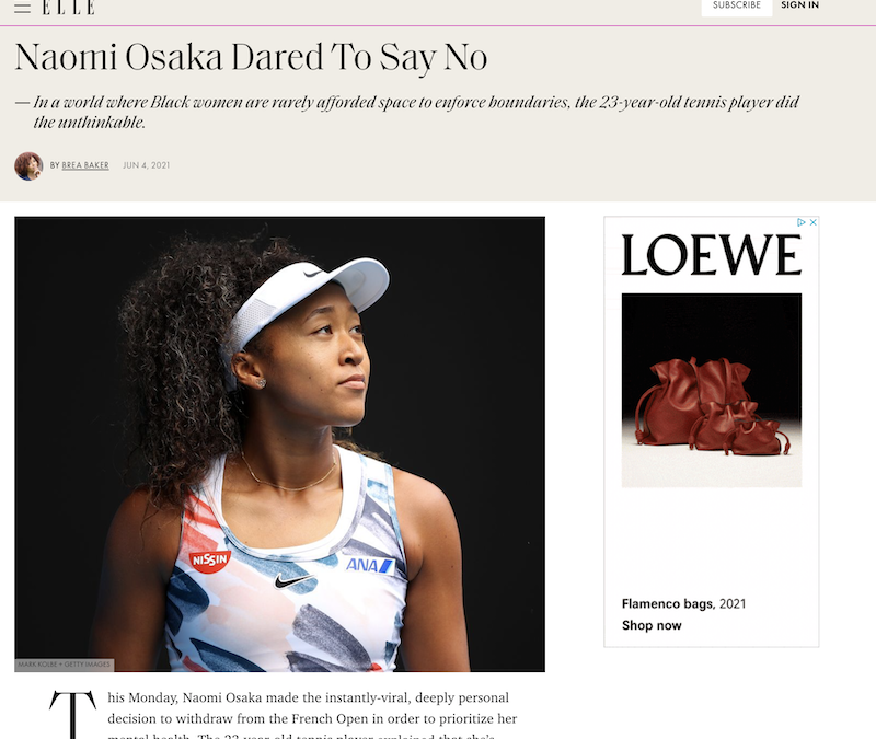 Naomi Osaka Stands Up for Herself and Other Women of Color