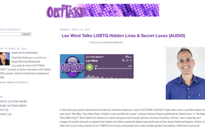 I’m interviewed on the Outtake Voices podcast about LGBTQ Hidden Lives and Secret Loves!