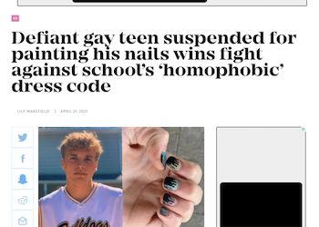 17 Year Old Texas Teen Wins Fight for a Gender Neutral Dress Code in His School District